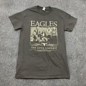 Eagles Gildan Shirt Mens Small Black The Long Goodbye 2023 Tour Tee T-Shirt